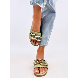 Slippers with a chain Dalia Green 2