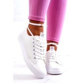 PS1 Women's Leather Sneakers White Mikayla 1