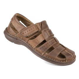 Olivier Men's sandals 467 dark brown 2 Olivier Men's sandals 467 dark brown 2