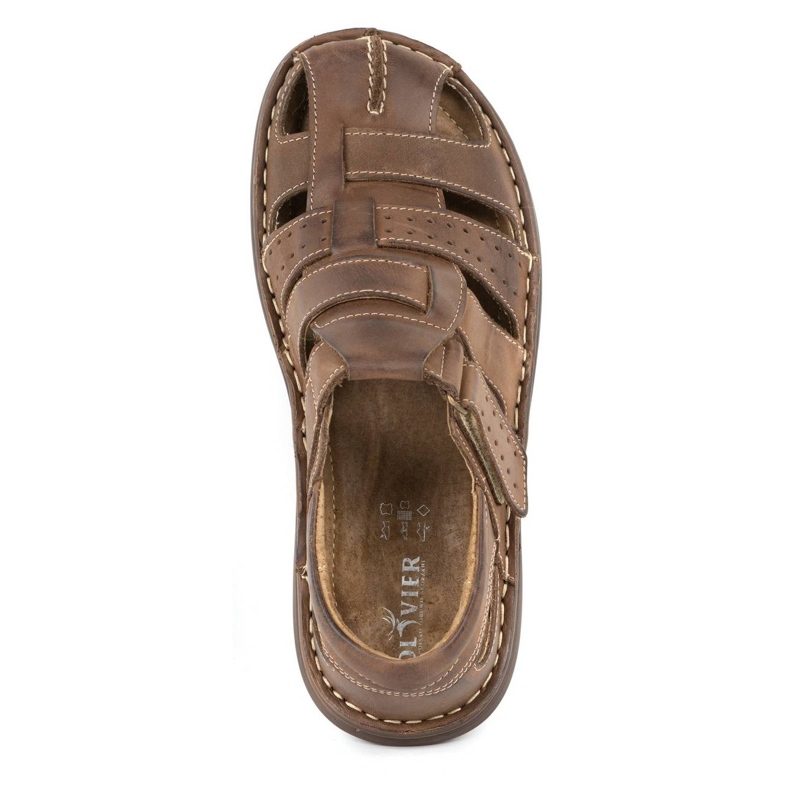 Olivier Men's sandals 467 dark brown 6 Olivier Men's sandals 467 dark brown 6