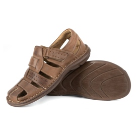 Olivier Men's sandals 467 dark brown 4 Olivier Men's sandals 467 dark brown 4