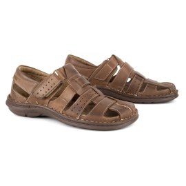 Olivier Men's sandals 467 dark brown 3 Olivier Men's sandals 467 dark brown 3
