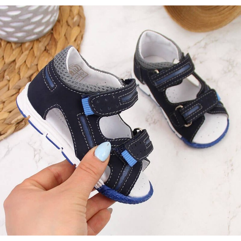 Velcro sandals Kornecki KOR6696A navy blue 1