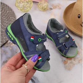 Velcro sandals Kornecki Jr KOR6313 navy blue 1