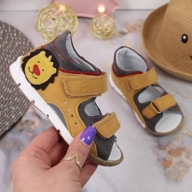 Velcro sandals Kornecki Jr KOR6867 camel brown 1