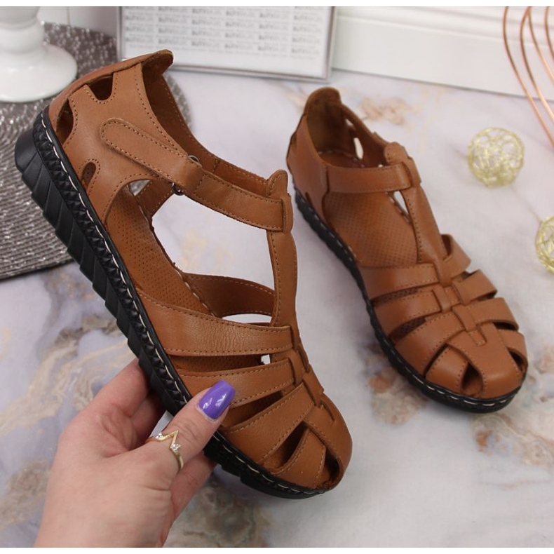 Sandals with Velcro T.Sokolski W SCA157A brown 1 Sandals with Velcro T.Sokolski W SCA157A brown 1