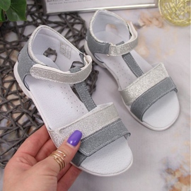 Velcro sandals Kornecki Jr KOR6323 silver ['silver'] 1