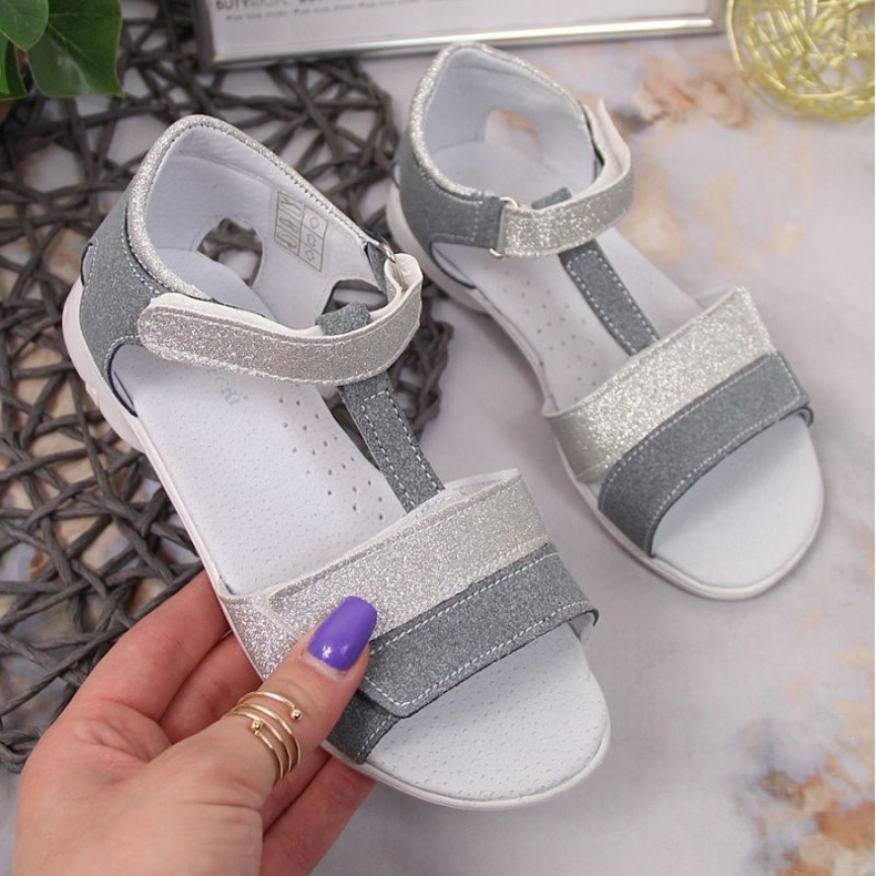 Velcro sandals Kornecki Jr KOR6323 silver ['silver'] 1
