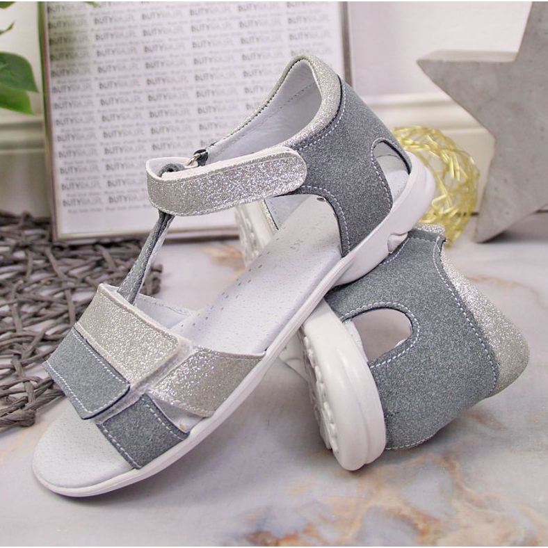 Velcro sandals Kornecki Jr KOR6323 silver ['silver'] 2