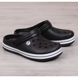 American Club Jr.AM633A pool slippers black 1