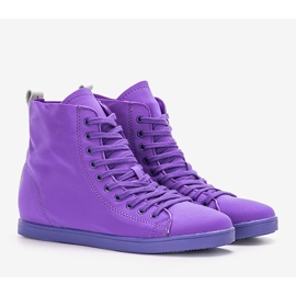 Purple Karita ankle sneakers 1