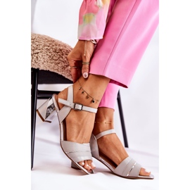Sergio Leone Silver Corane Sandals On A Bar 1