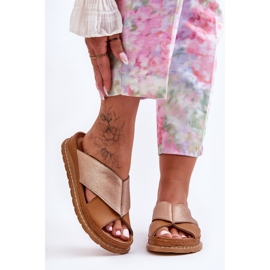 Leather profiled slippers Maciejka 04986-29 Brown 2
