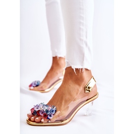 S.Barski Elegant Pumps With Golden Amalia Ornament colorless 2