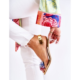 S.Barski Elegant Pumps With Golden Amalia Ornament colorless 1