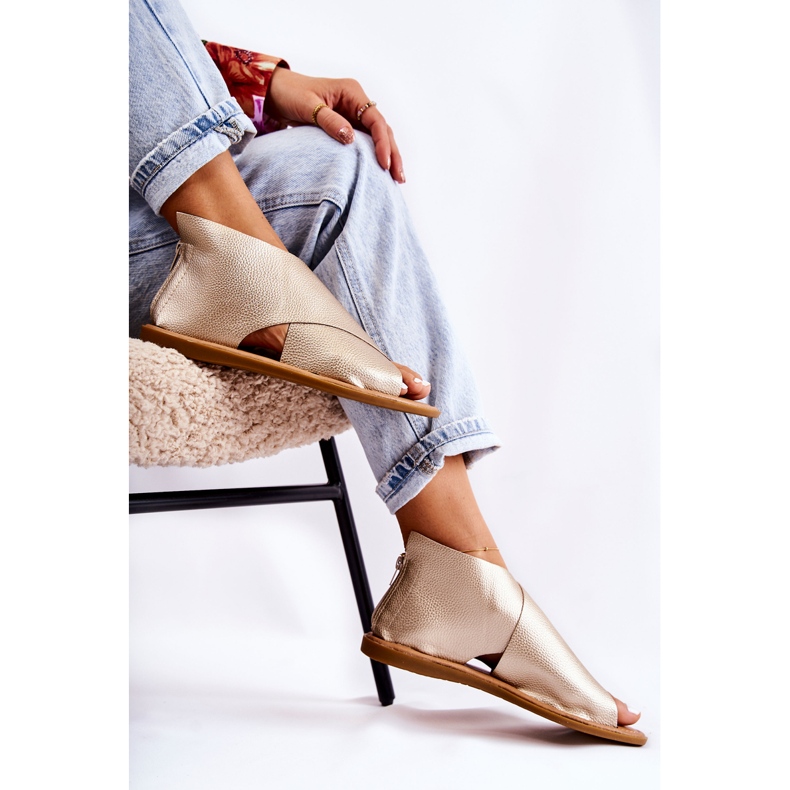 S.Barski Women's Leather Sandals Gold Catalise golden 2 S.Barski Women's Leather Sandals Gold Catalise golden 2