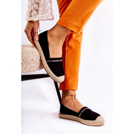 S.Barski Classic Women's Black Slip-On Espadrilles Cersei 1