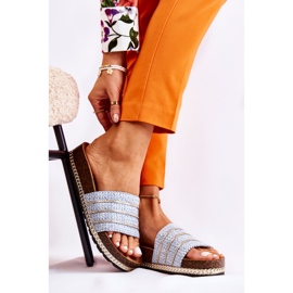 S.Barski Women's Classic Slippers With A Chain Blue Maddy 1 S.Barski Women's Classic Slippers With A Chain Blue Maddy 1