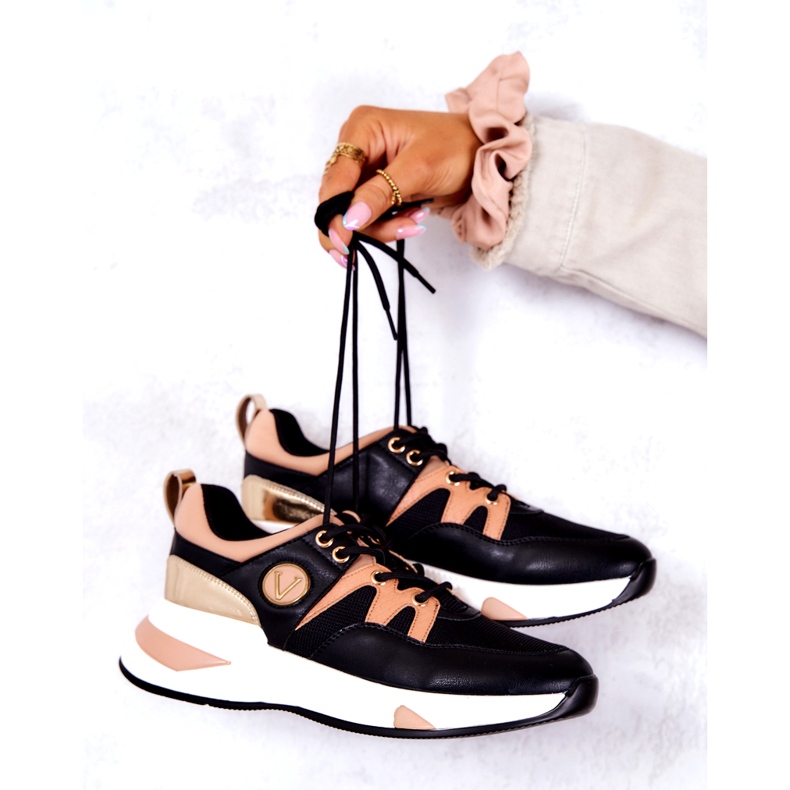 Vinceza Women's Sports Shoes Sneakers Black 4