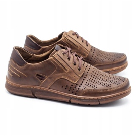Polbut Men's J55 casual shoes for summer, brown 2