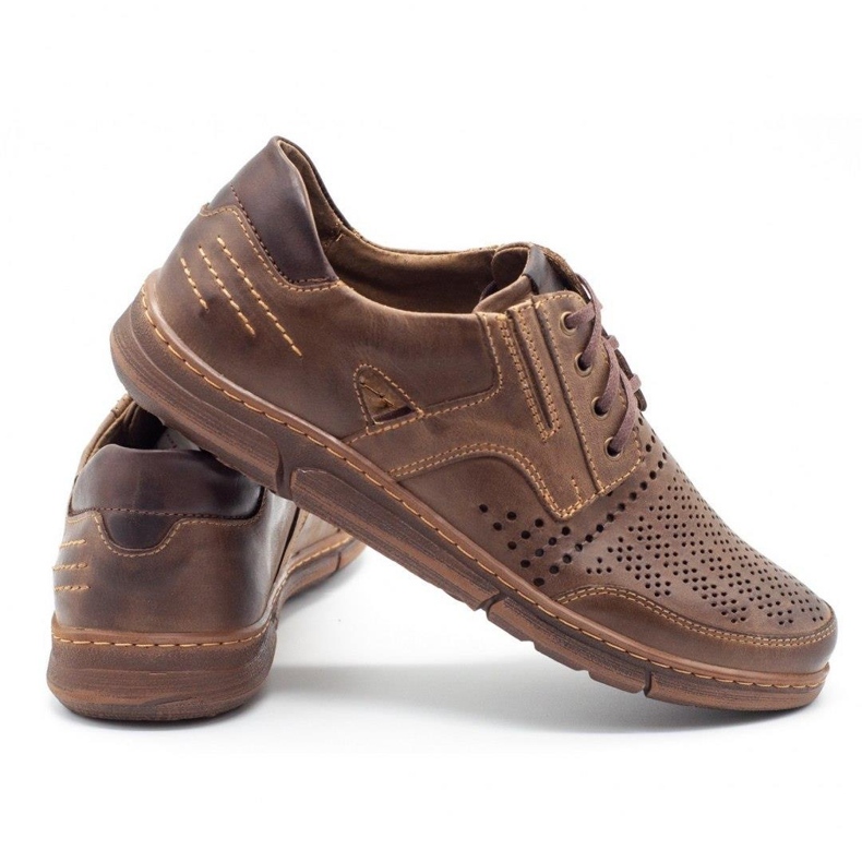 Polbut Men's J55 casual shoes for summer, brown 3