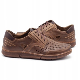 Polbut Men's J55 casual shoes for summer, brown 4