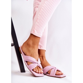 Women's Velor Slippers Light Violet Vanilla Sky purple 1