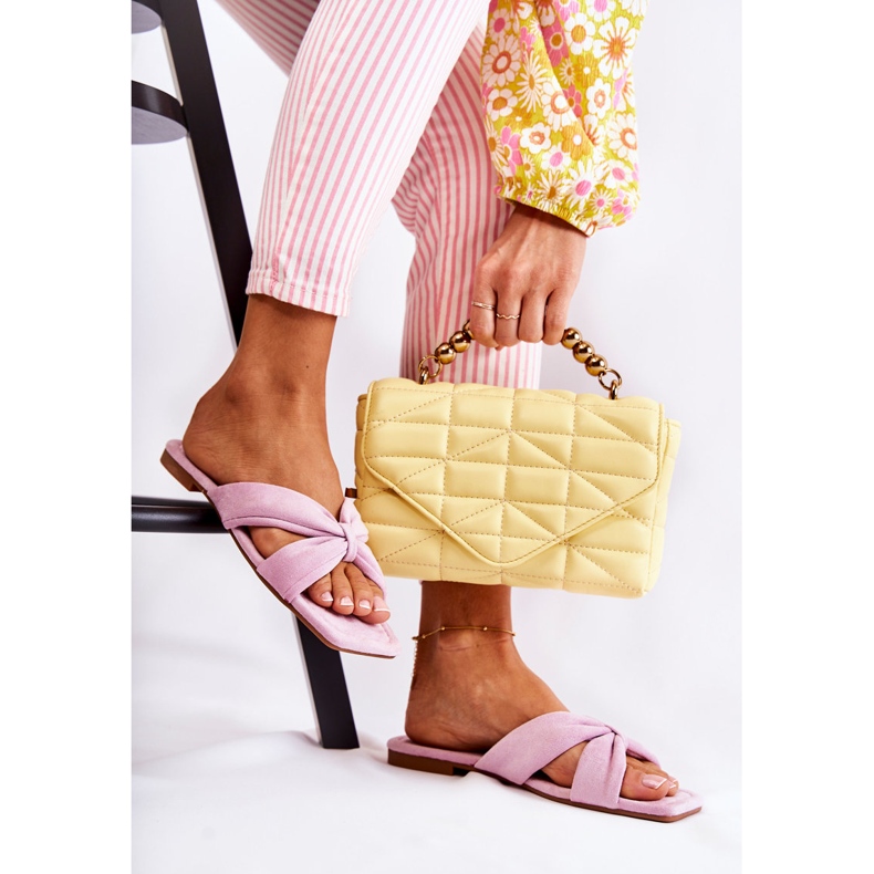 Women's Velor Slippers Light Violet Vanilla Sky purple 2