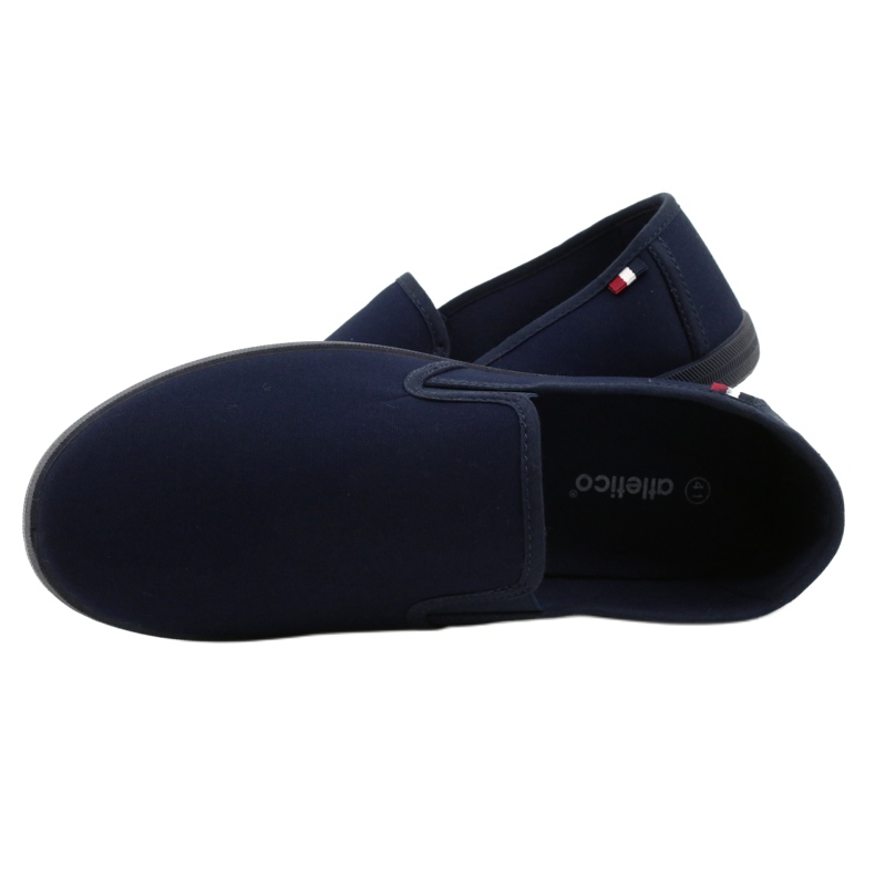 Atletico Men's Slip On Shoes WY18921 Navy Blue 5
