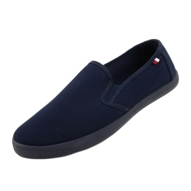 Atletico Men's Slip On Shoes WY18921 Navy Blue 3