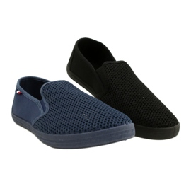 Atletico Men's Openwork Slip-On Shoes WY18922 black 7