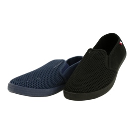 Atletico Men's Openwork Slip-On Shoes WY18922 black 6