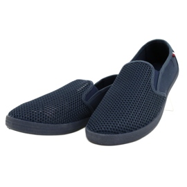 Atletico Men's Openwork Slip-On Shoes WY18922 blue 2 Atletico Men's Openwork Slip-On Shoes WY18922 blue 2