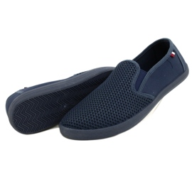 Atletico Men's Openwork Slip-On Shoes WY18922 blue 4 Atletico Men's Openwork Slip-On Shoes WY18922 blue 4