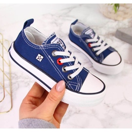 Big Star HH374091 low-top sneakers, navy blue 1