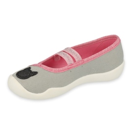 Befado children's shoes 116X301 pink grey 1 Befado children's shoes 116X301 pink grey 1