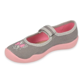 Befado children's shoes 114X479 pink grey 1 Befado children's shoes 114X479 pink grey 1