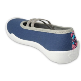 Befado children's shoes 116Y303 navy blue pink 2