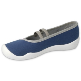 Befado children's shoes 116Y303 navy blue pink 1