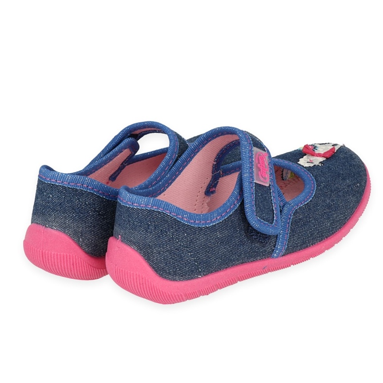 Befado children's slippers with an application 955x014 blue 2