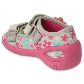 Befado children's shoes pu 065P175 pink grey 2 Befado children's shoes pu 065P175 pink grey 2