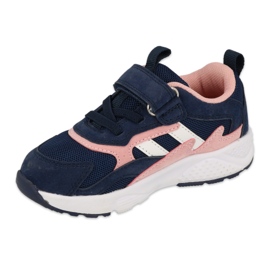 Befado children's shoes 516P124 navy blue pink 1 Befado children's shoes 516P124 navy blue pink 1