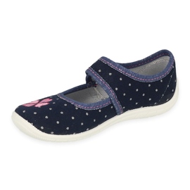 Befado children's shoes 945X465 navy blue pink 1