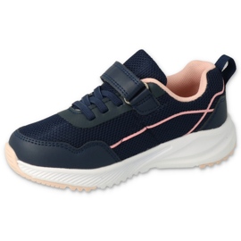 Befado children's shoes 516Y111 navy blue pink 1 Befado children's shoes 516Y111 navy blue pink 1