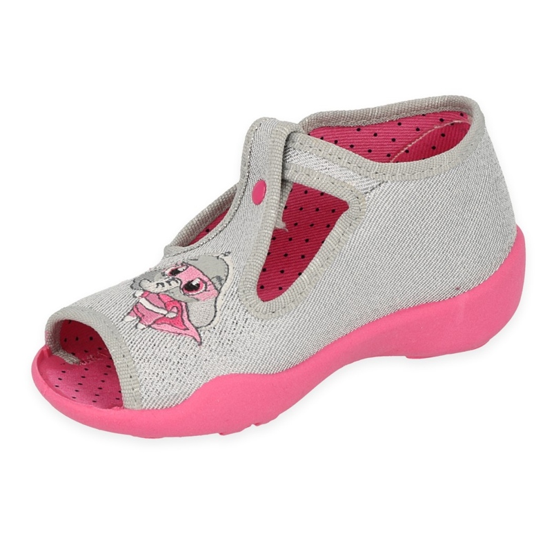Befado children's shoes 213P136 pink silver grey 1