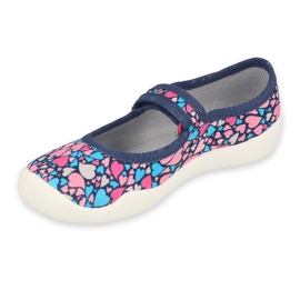 Befado children's shoes 114X475 navy blue pink 1