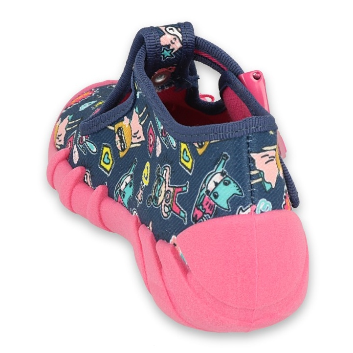 Befado children's shoes 110P456 navy blue pink 2 Befado children's shoes 110P456 navy blue pink 2