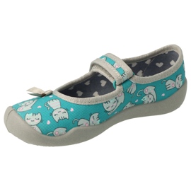 Befado children's shoes 114X453 grey green 1