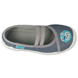 Befado children's shoes 116Y298 navy blue grey 1