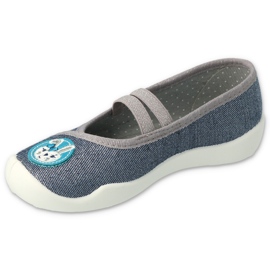 Befado children's shoes 116Y298 navy blue grey 2